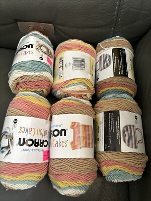 6 CARON COTTON CAKES.. BOHO FLORAL. 3.5OZ/100g
