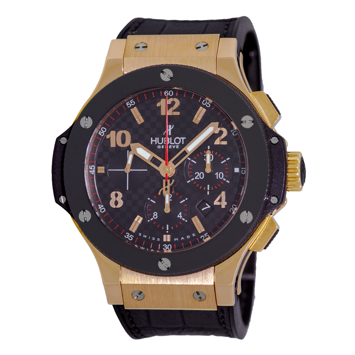 HUBLOT 44mm 18K Rose Gold Ceramic Hublot Big Bang Chronograph