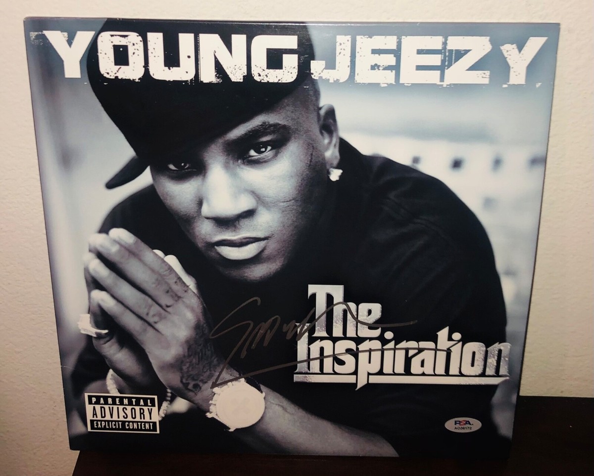 Young Jeezy The Inspiration Signed Vinyl Record LP Album PSA RARE