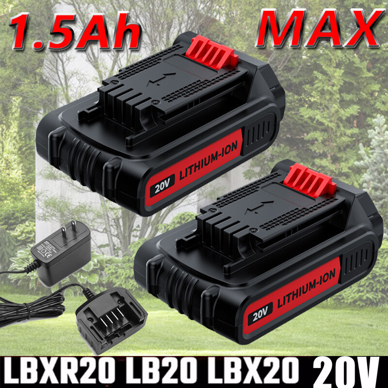 20V 1.5Ah Li-ion Battery for Black & Decker LBXR20 LB20 LHT2220 CHH2220 Tools