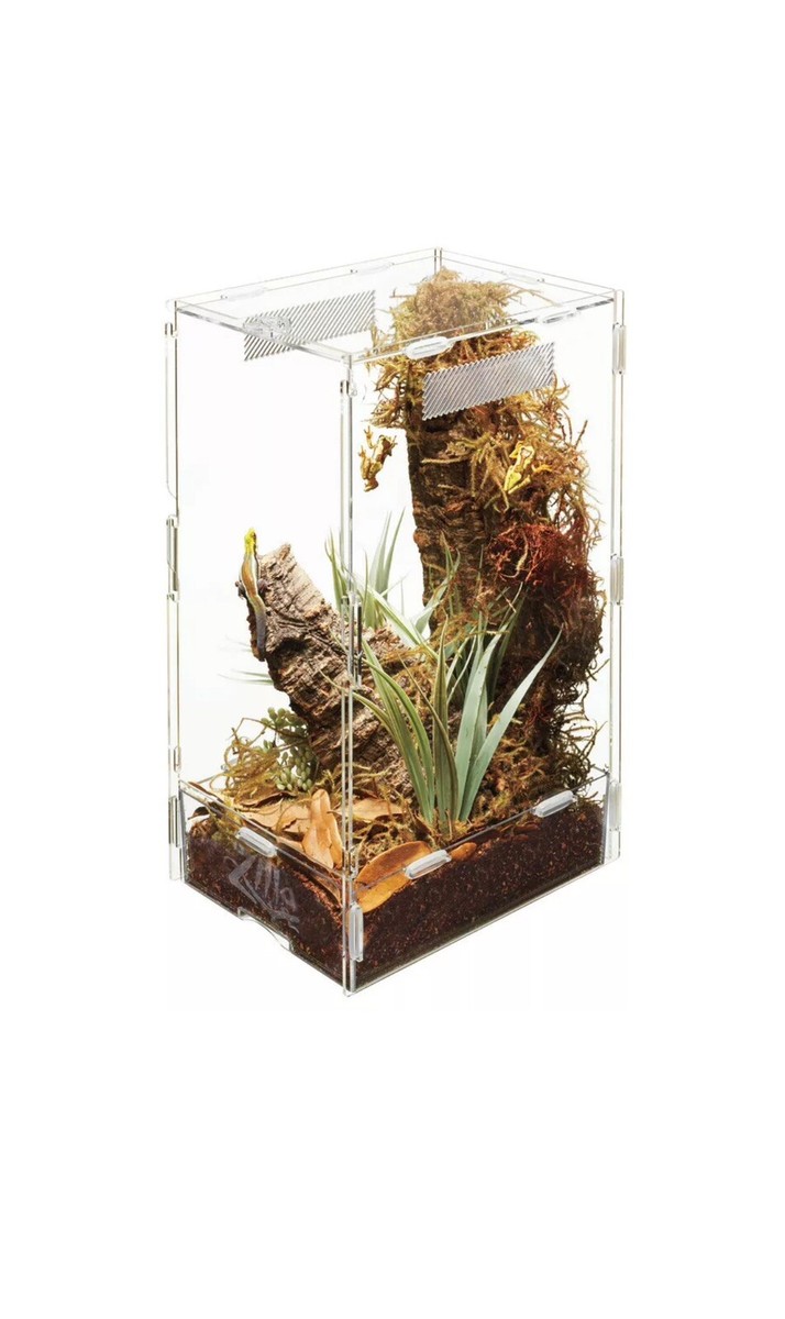 Zilla Micro Habitat Terrariums With Locking Latch Arboreal Large