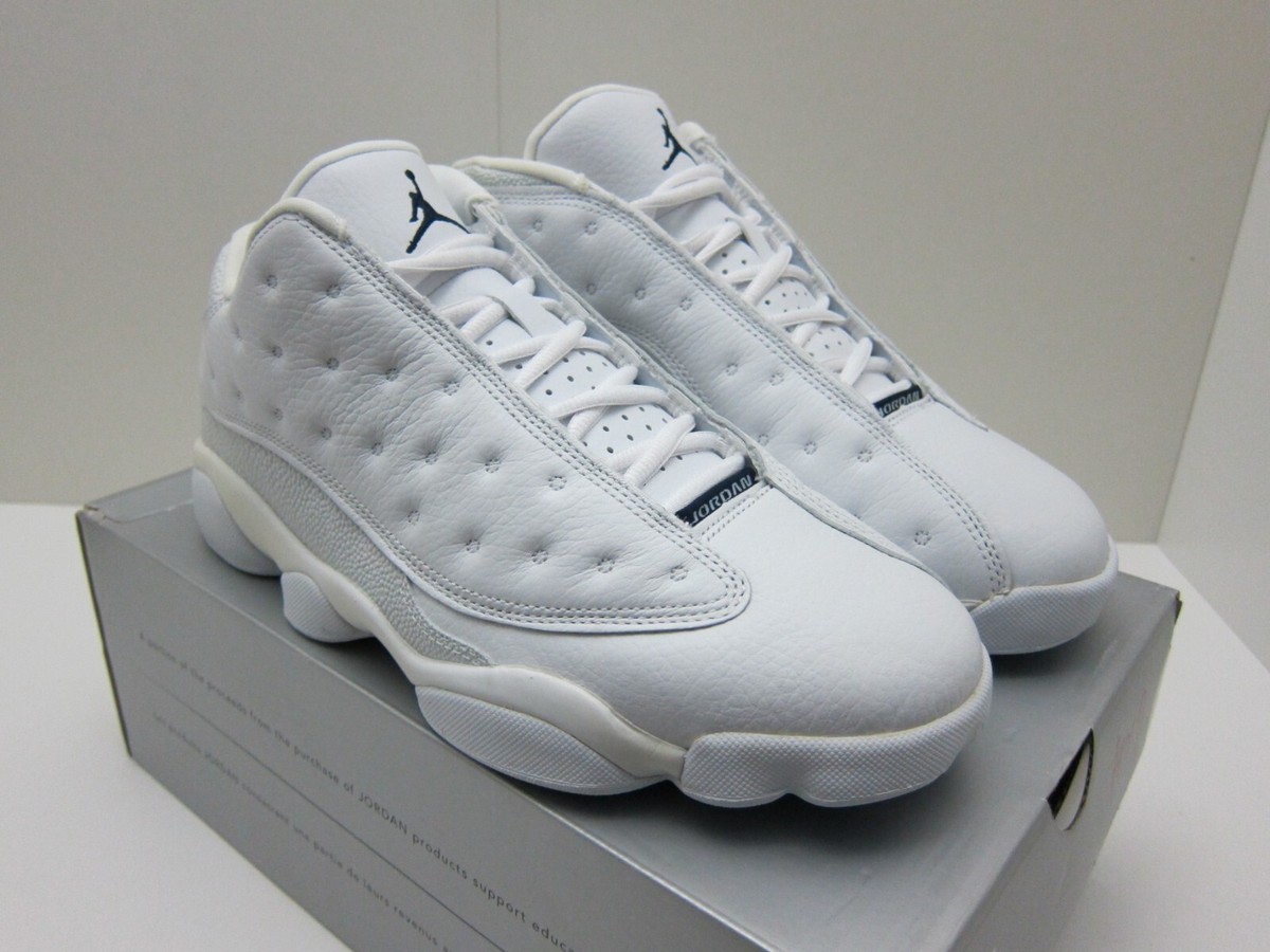 Size 8.5 - Air Jordan 13 Retro Low All White for sale online