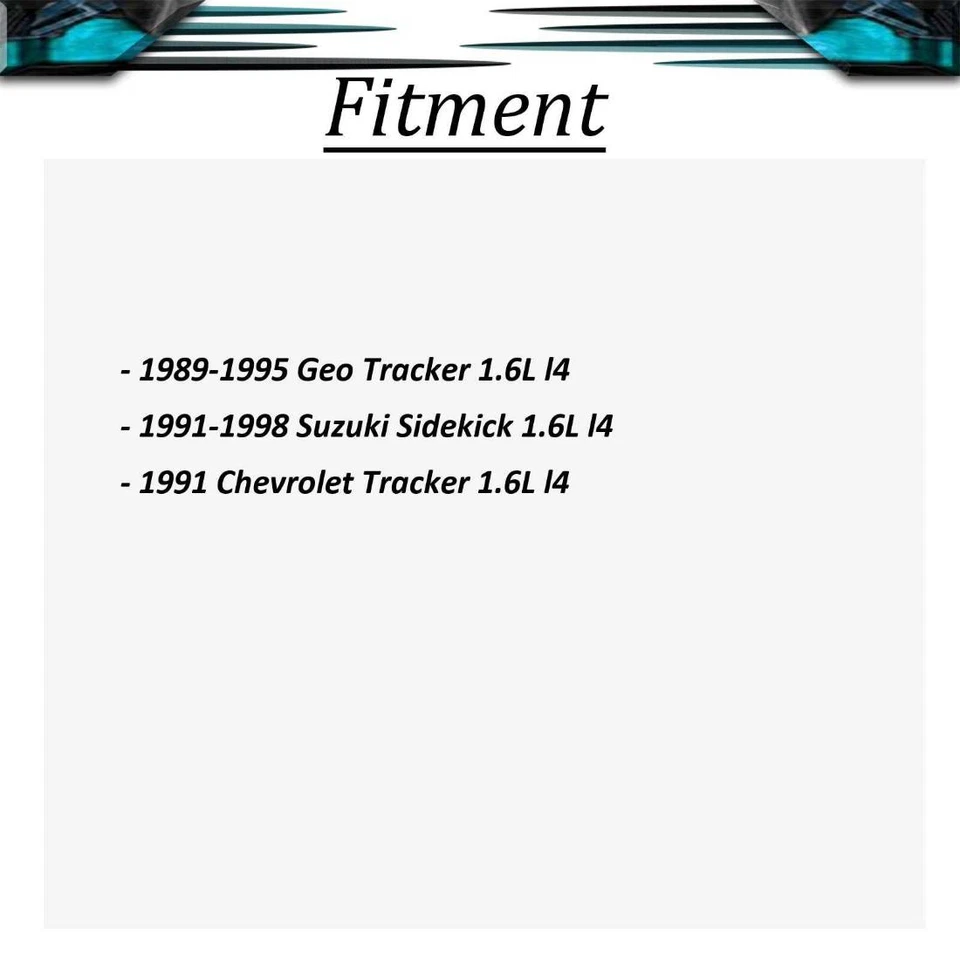 Kit de herrajes de freno de tambor trasero para Chevrolet Tracker 1991 Geo Tracker 1989-1995 Foto 2 de 3