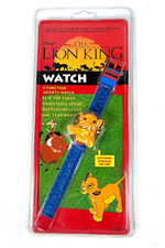 Vintage Disney Lion King Flip Top Watch Simba  RARE 
