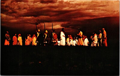 Easter Pageant Mound State Park Moundville Alabama Chrome Postcard C11