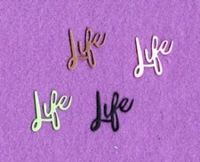 LIFE die cuts scrapbook cards