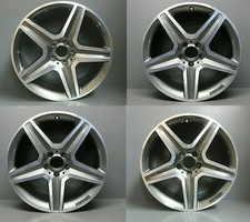 GENUINE MERCEDES GLA VITO V-CLASS 19" AMG ALLOY WHEEL RIM SET 5X112 GREY & CUT