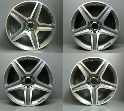 ORIGINAL MERCEDES GLA VITO V-KLASSE 19'' AMG ALUFELGENSATZ 5X112 GRAU & GESCHNITTEN