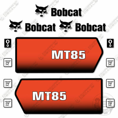 Fits Bobcat MT85 Mini Skid Steer Decal Kit (Exterior) - 7 YEAR OUTDOOR 3M VINYL!