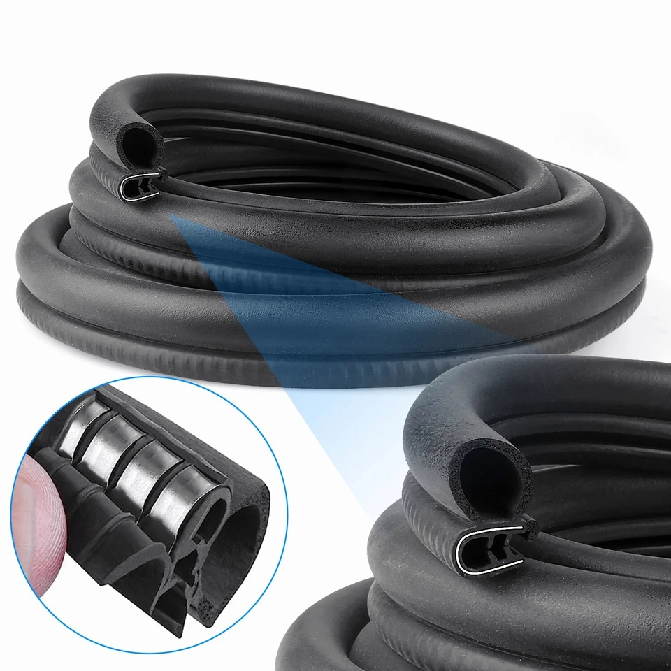 Vedação de borda de porta Subaru - Protetor universal de borracha para tiras climáticas e trava todos os modelos - Imagem 2 de 4
