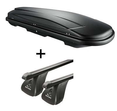 Dachbox JUXT600L+STA Dachträger VDP für für Peugeot Partner-Ranch 3-5Tür 96-08