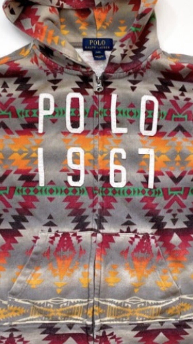 Polo Ralph Lauren 1967 Boys 4/4T Southwestern Aztec Hoodie