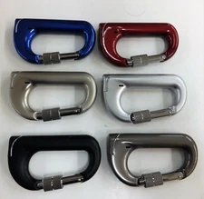 CARABINER REFILLABLE BUTANE LIGHTERS - COLORS - 3.5"L x 2"W - SEE DESCRIPTION
