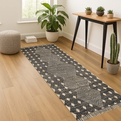 Runner Themed Rug, Hallway Carpet, Geometric Rug, Runner Kitchen Rug, Long Floor