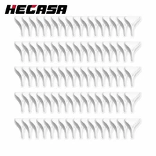 HECASA Universal 80 Pcs White Fairing Fins Fuel Economy For Semi Truck Trailer