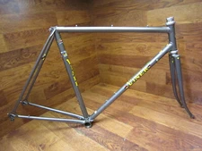 VINTAGE VINER SPECIAL PROFESSIONAL COLUMBUS LUGGED STEEL BIKE FRAME SET 52.5x54