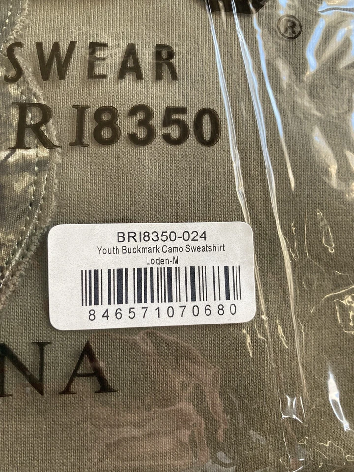 BROWNING BUCKMARK HOODIE SWEATSHIRT YOUTH MEDIUM BRI8350-024 LODEN BRAND NEW - Image 2 of 4