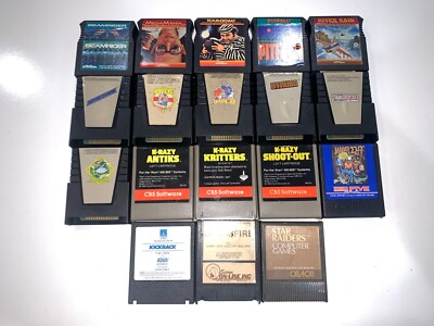 Lot of 18 Assorted Atari 400/800 Mostly Rare Games, No Duplicates
