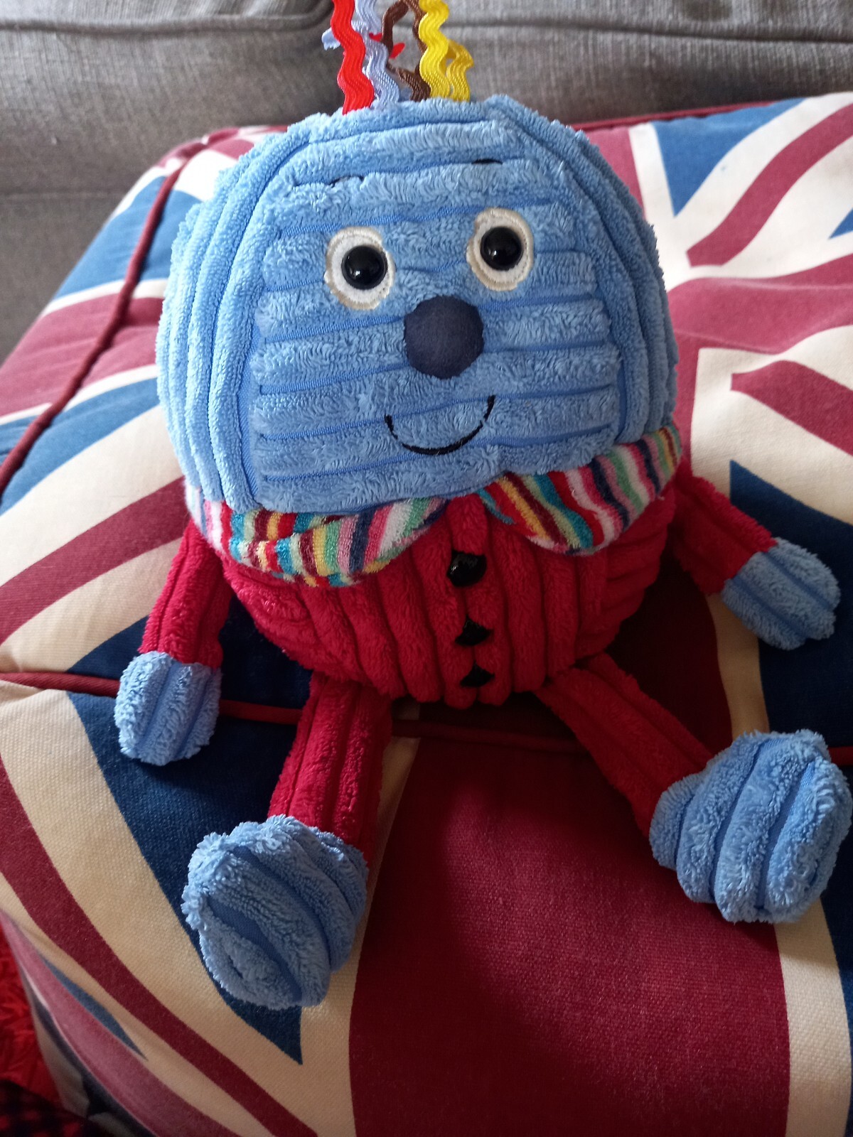 Jellycat Maypole Humpty Dumpty Chime Rattle Plush Cord Soft Toy Jelly