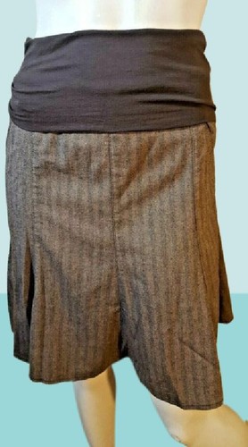 Jupe Zapa Taille 38 - Marron Grise, En Coton Mélangé, Style Crayon, Taille élastiquée, Occasion En Très Bon état