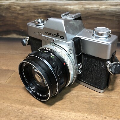 フィルムカメラ minolta SRT101 MC Rokkor-PF 1:1.7 55mm MINOLTA SRT101 + MC Rokkor-PF 1:1.7mm 55mm 整備済
