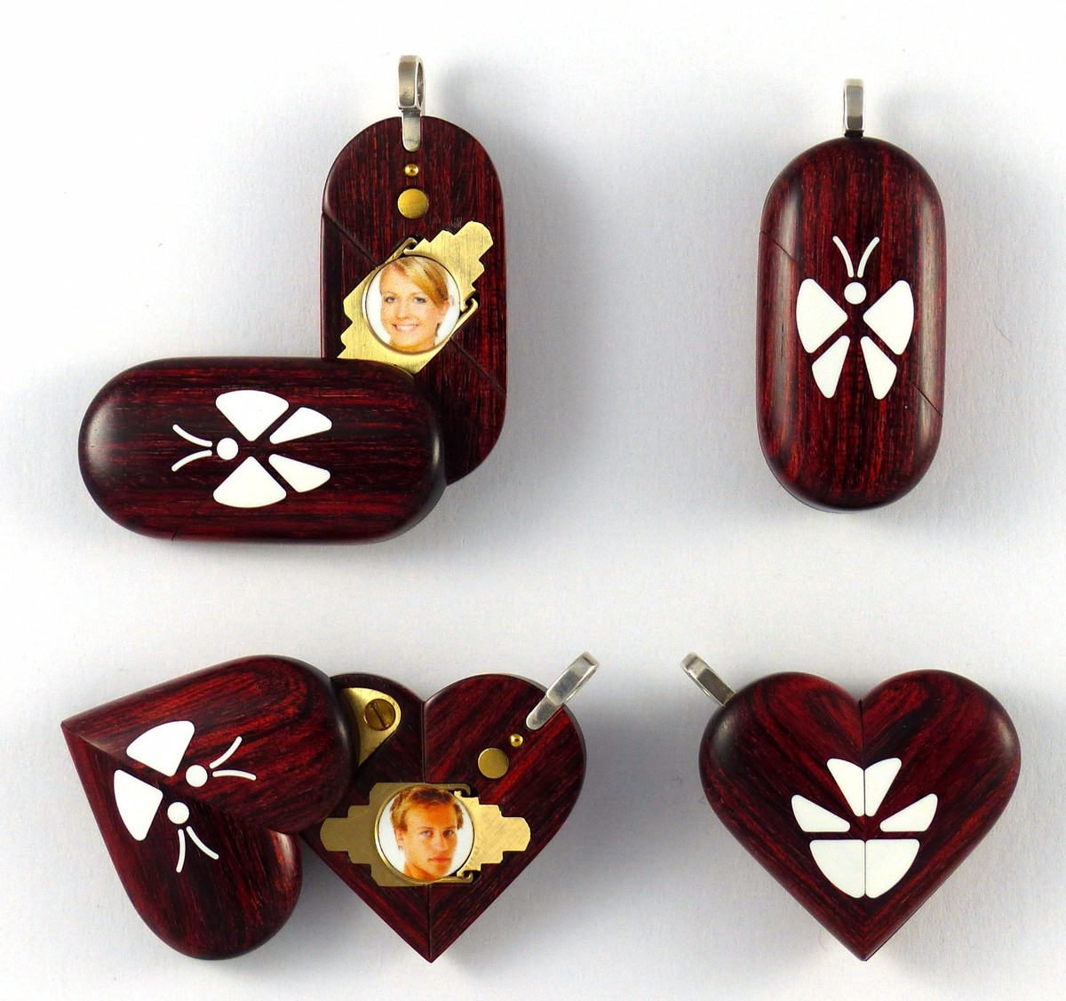 Illusionist Locket Thin Magic Butterfly Trick Pendant by Illusion