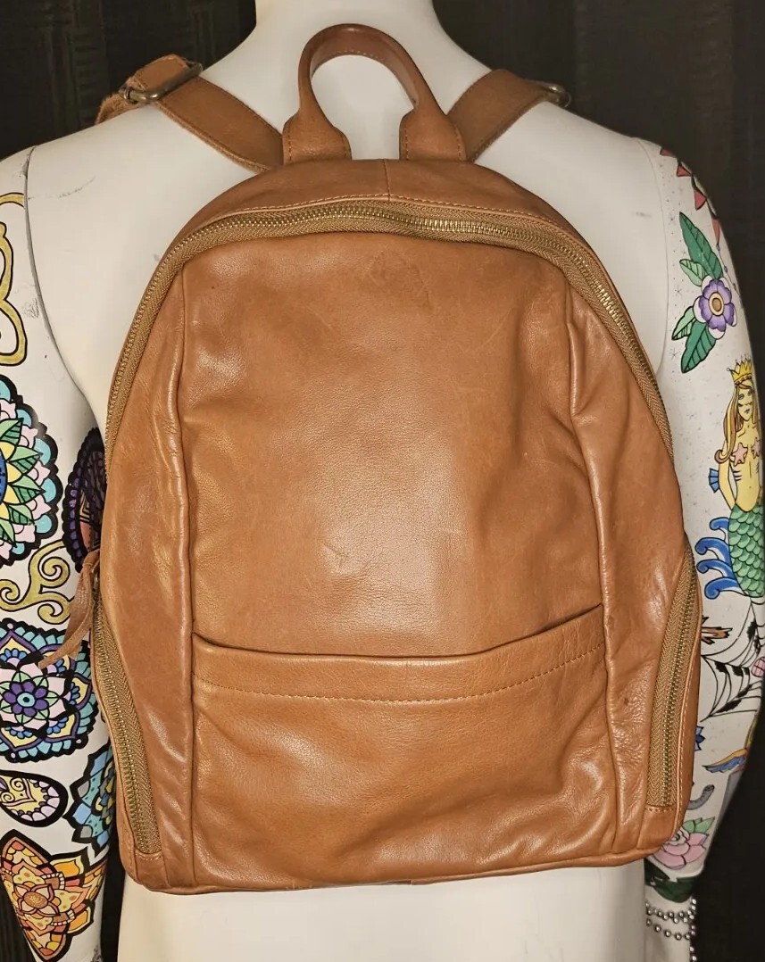Lucky Brand Leather Backpack eBay