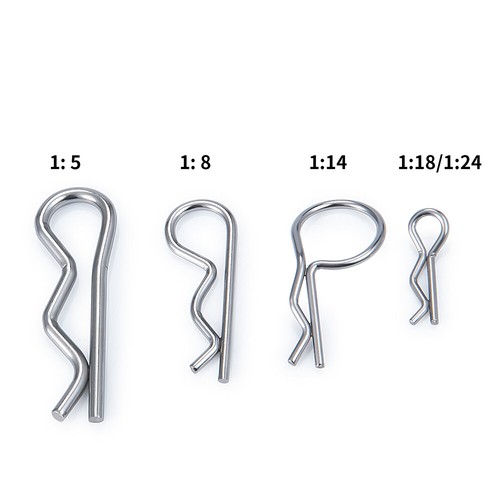 50x RC R Type Body Clip Pin for 1/5 1/8 1/14 1/18 Scale Remote Control Car Shell - Picture 10 of 20