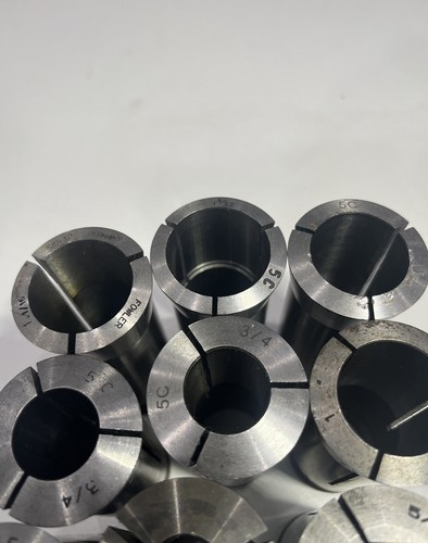 Lot of 18 Lathe Collets 5C Round & Hexagon Collets Steel Alloy Different Sizes - Picture 6 of 23
