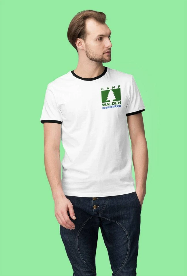 Camiseta Camp Walden Camisa de Camping al Aire Libre Disfraz de Halloween Camisa de Campamento de Verano Foto 4 de 4