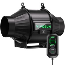 VIVOSUN AeroZesh T4 4" Inline Duct Fan HVAC Exhaust Kit W/ E12 Speed Controller