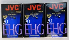 LOT OF 3 VHS-C Camcorder Tapes JVC TC-30EHG Sealed