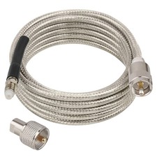 CB Coax Cable 10FT, RG8X FME Female to UHF PL-259 Male with FME Male to PL-25...