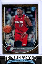 2025-26 Bowman Chrome Bam Adebayo Veterans Reptilian Refractor Heat G456