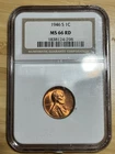 1946 S 1c Lincoln Wheat Cent Penny Coin NGC MS66 RD