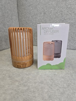 Small Aroma Diffuser Essential Oils Wood Grain Color Changing LED Light