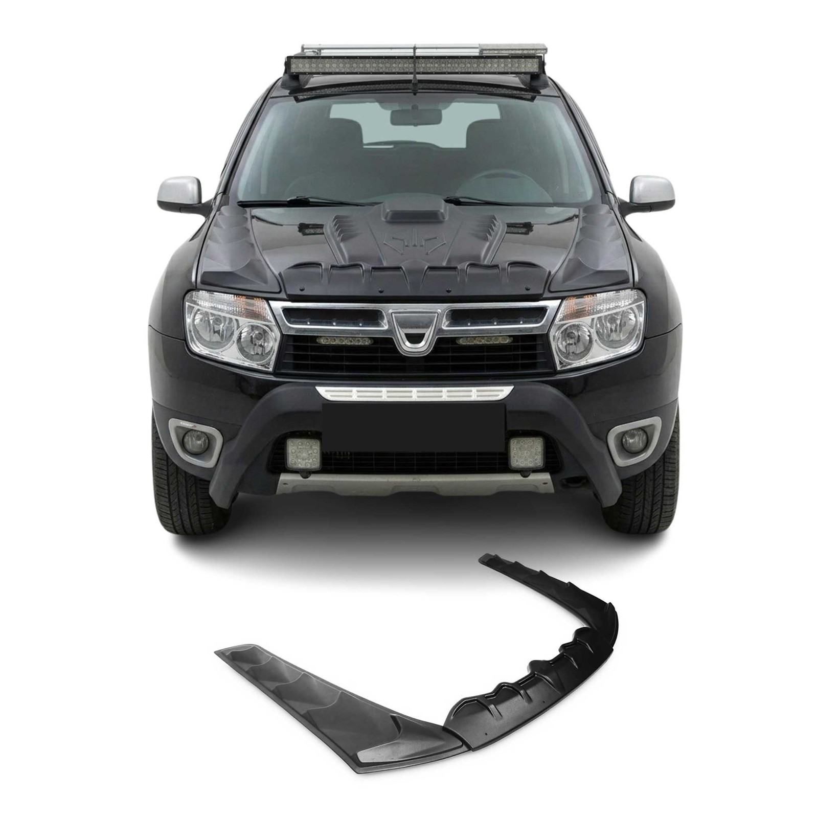 Déflecteurs d'air de capot ABS noir premium pour Dacia Duster