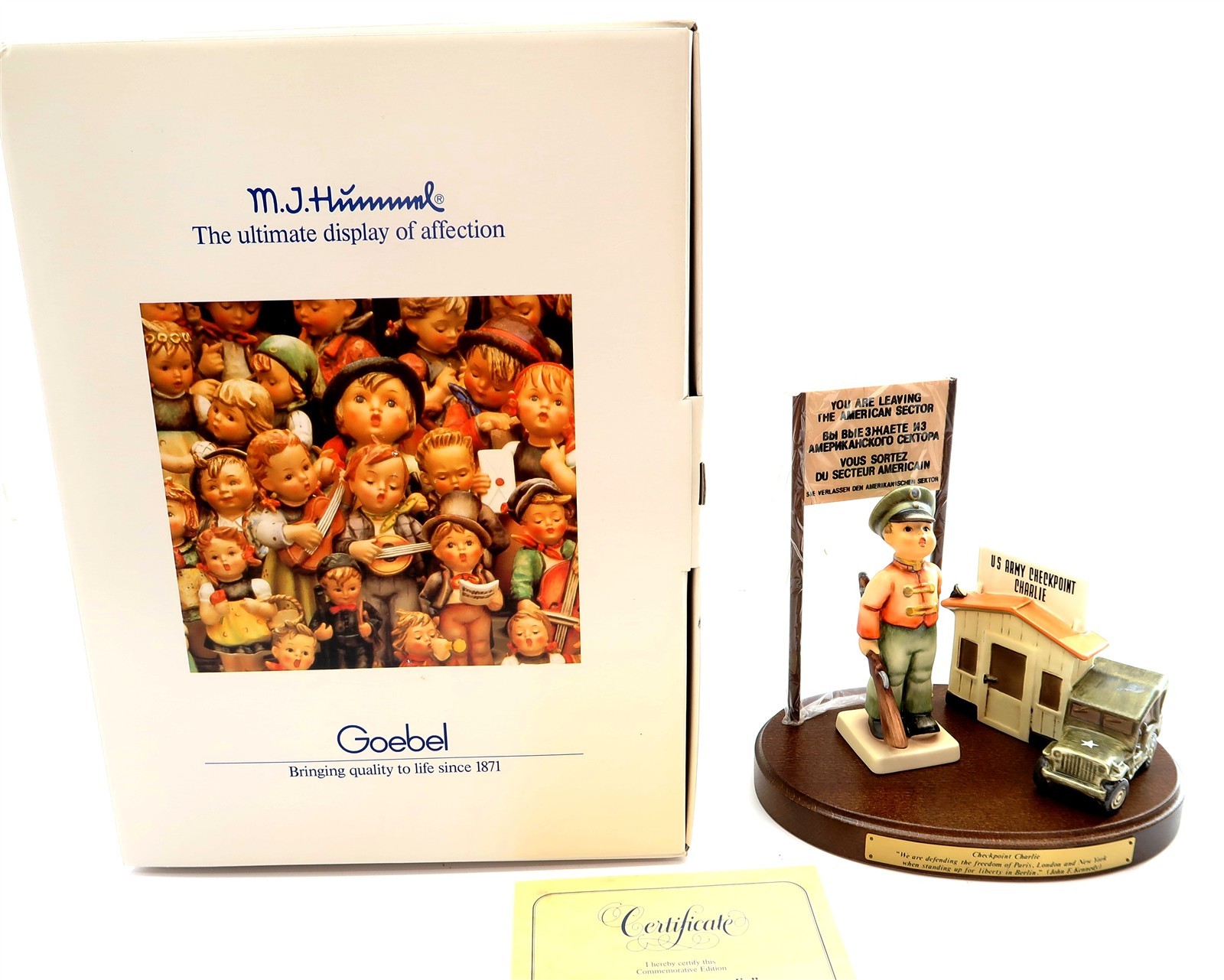 Hummel Goebel CHECKPOINT CHARLIE 4 Piece Set 23 Limited Edition With Box & COA