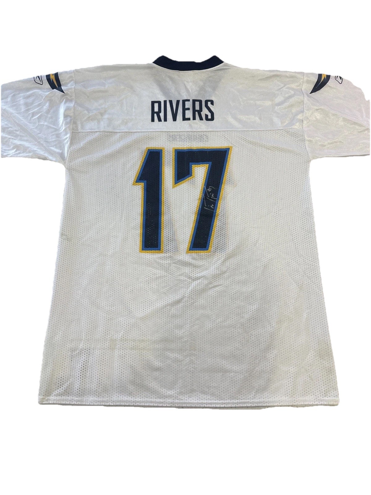 PHILIP RIVERS signed CHARGERS jersey COA SIZE L