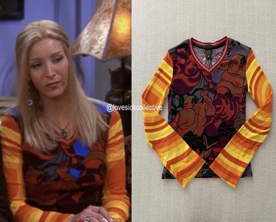 CUSTO BARCELONA 相撲柄 長袖 カットソー S ASO Phoebe Buffay in Friends Vintage Custo Barcelona Sumo Long