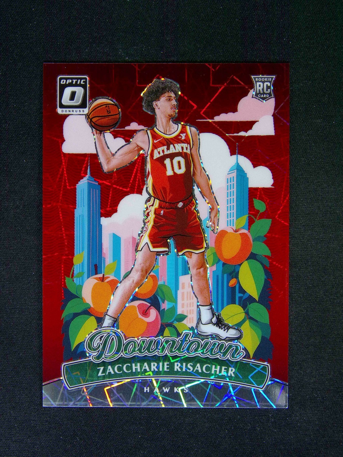 2024-25 Panini Donruss Optic Zaccharie Risacher #17 RC Downtown Case Hit SSP