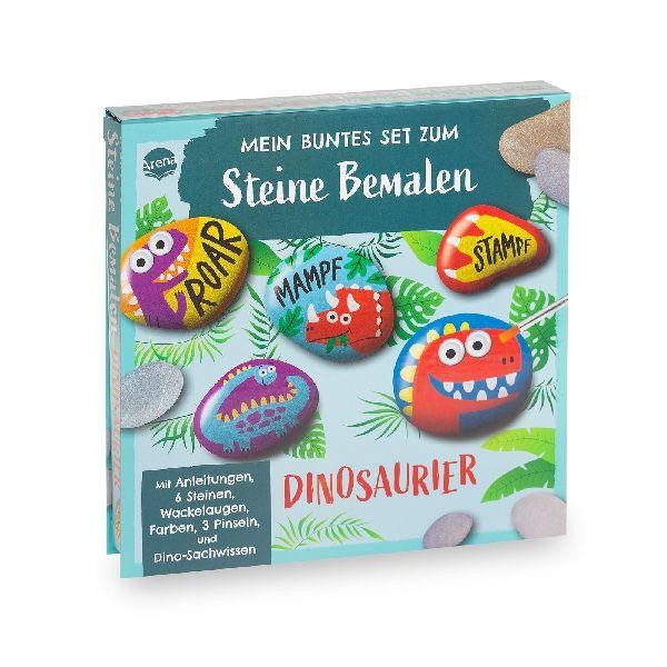 Arena Verlag Gmbh Mein Buntes Set Zum Steine Bemalen. Dinosaurier - Image 2
