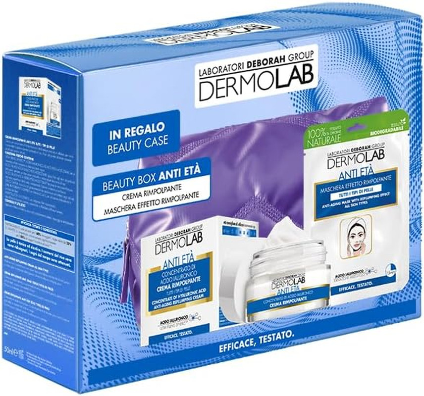 Beauty Box Anti-Età Dermolab Crema Rimpolpante 50ml - Set Regalo Viso