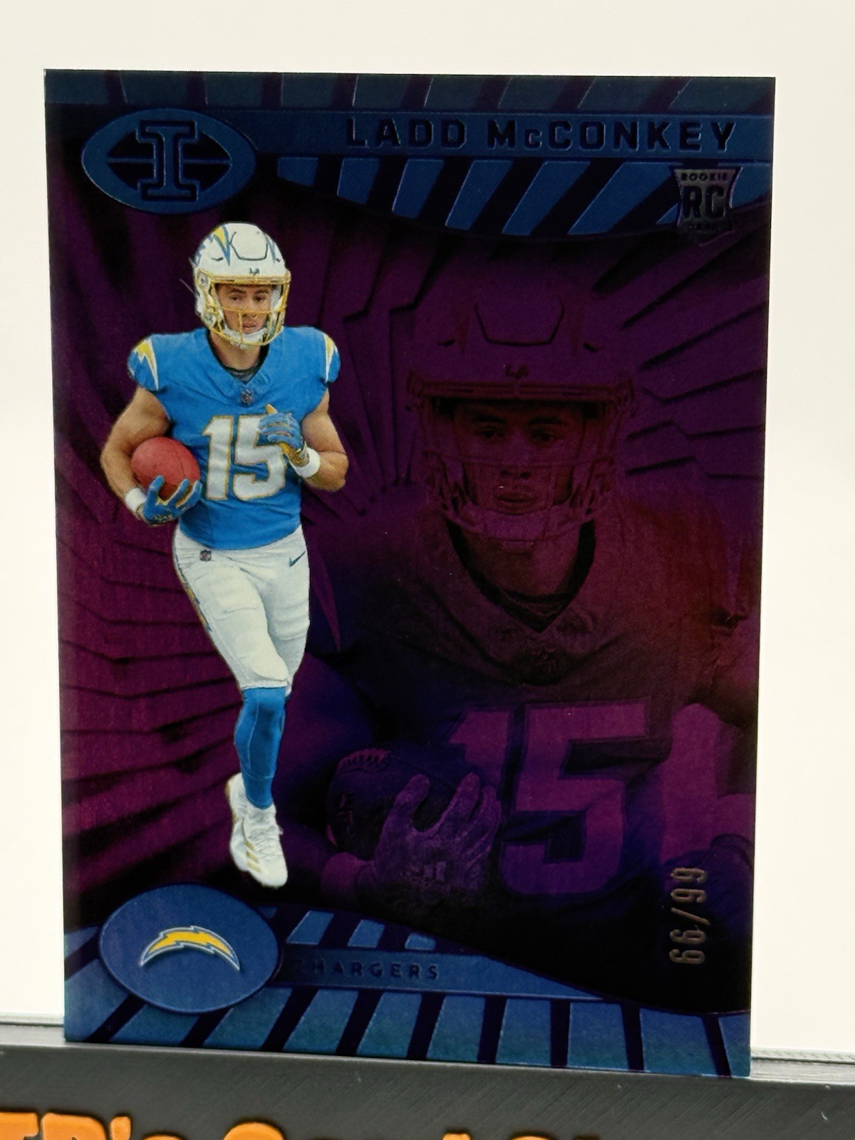 2024 Panini Illusions - Ladd McConkey #51 Trophy Collection Purple /99 (RC)