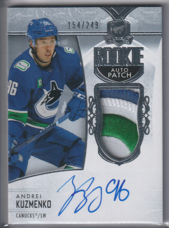 Andrei Kuzmenko 2022-23 Upper Deck The Cup Rookie Patch Auto #/249