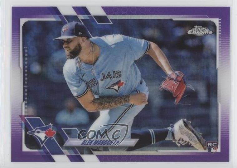 2021 Topps Chrome Update Target Purple Refractor Alek Manoah #USC65 7s9