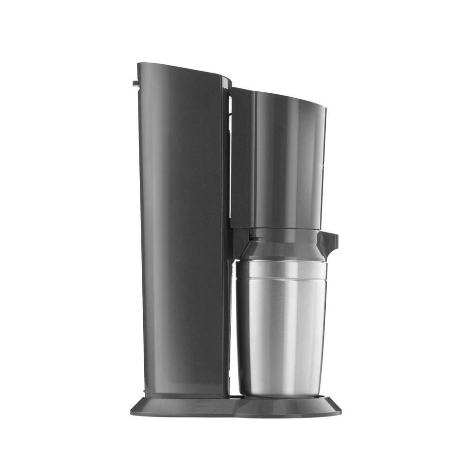 SodaStream Crystal 3.0 Trinkwassersprudler 3 Glaskaraffe u. Co2 Zylinder Schwarz - Bild 4 von 4
