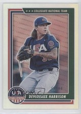 2022 USA Baseball Stars & Stripes Holo Silver 60/80 Devereaux Harrison #11 0g4