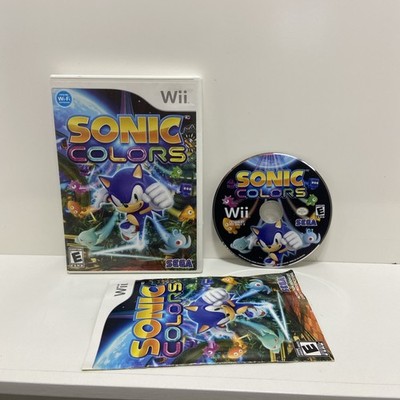 Sonic Colors Wii Tested Complete w/ Manual Scratched Disc As-Is