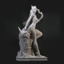 1/24 Resin Figure Model Kit Beauty Coser Batgirl Miniature Diorama Statue